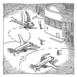 Airplanes On A Runway Match Their Wings by John O'Brien