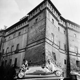 Alessandro Ruspoli And Wife In Front by Horst P. Horst
