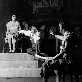 Alfred Lunt On Stage With Lynne Fontanne by Florence Vandamm