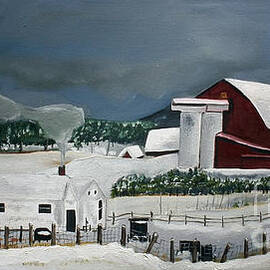 Amish Farm - Winter - Michigan by Jan Dappen