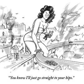 An Angry Giant Woman Picks A Man Up by Carolita Johnson