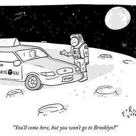 An Astronaut Says To A Taxi Cab On The Moon by Farley Katz