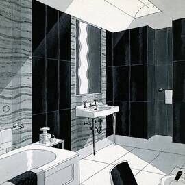 An Illustration Of A Bathroom by Urban Weis