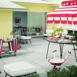 An Outside Area Set Up For A Party by Haanel Cassidy