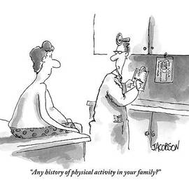 An Overweight Man Sits In His Underwear by David Jacobson