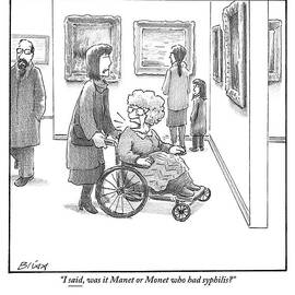 An Uncouth Old Lady Makes A Scene In The Art by Harry Bliss