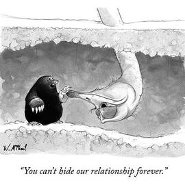 An Underground Mole Says To A Ostrich Poking by Will McPhail