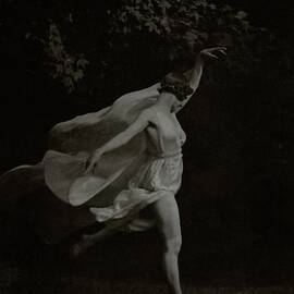 Anna Duncan In Character As A Wood Nymph by Arnold Genthe