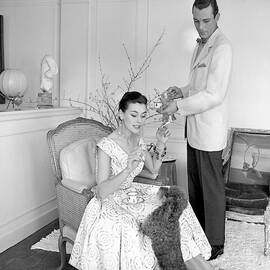 Anne Gunning Parker With A Man by Horst P. Horst