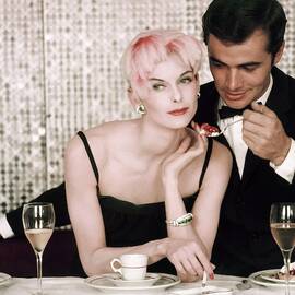 Anne St. Marie Being Fed By A Man by Henry Clarke