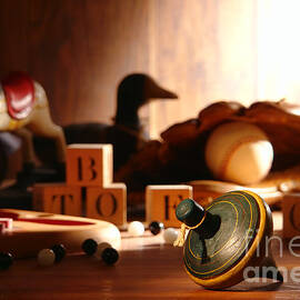 Antique Spinning Top by Olivier Le Queinec