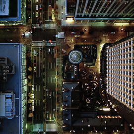 Ariel View Of Marunouchi, Tokyo At by Michael H