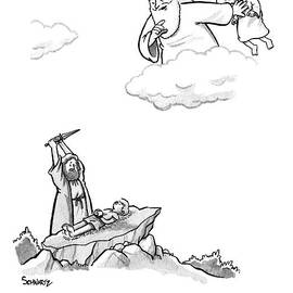 As Abraham Raises The Dagger Over His Son by Benjamin Schwartz