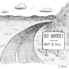 At The Side Of A Stretch Of Rural Road by Roz Chast