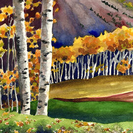 Autumn Aspens by Anne Gifford