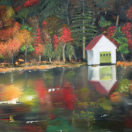 Autumn - Lake - Reflecton by Jan Dappen