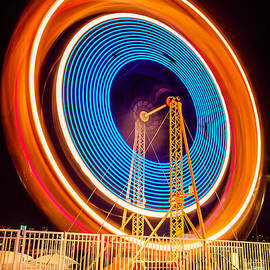 Balboa Fun Zone Ferris Wheel at Night Picture by Paul Velgos