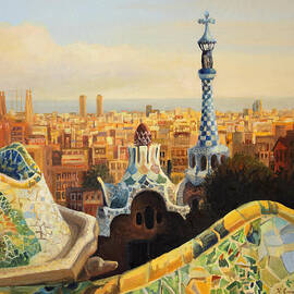 Barcelona Park Guell by Kiril Stanchev