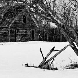 Barn And Plow Jefferson NH by Jeff Sinon