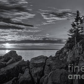 Bass Harbor Head Light at Sunset II by Clarence Holmes