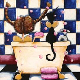 Bathtime Angels by Lucia Stewart