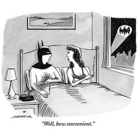 Batman In Bed With Woman After Having Sex by Joe Dator
