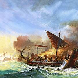 Battle Of Salamis by Andrew Howat