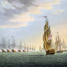 Battle Of The Nile by Thomas Whitcombe