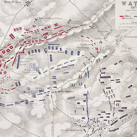 Battle Of Waterloo by Alexander Keith Johnston