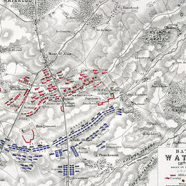 Battle of Waterloo by Alexander Keith Johnston
