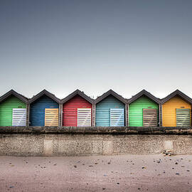 Beach Huts In Colour by Jimmy Mcintyre