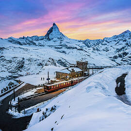 Beautiful Twilight At Gornergrat by Weerakarn Satitniramai