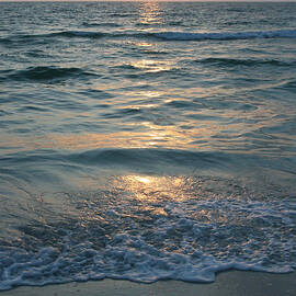 Before the night comes - Sunset on the beach by Georgia Clare