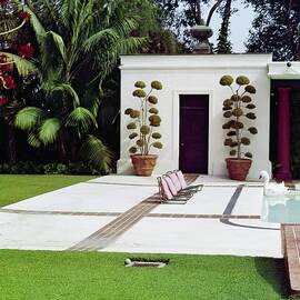Betsy Bloomingdale's Patio by Horst P. Horst