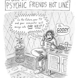 Bill Gates Takes Over The Psychic Friends Hotline by Roz Chast