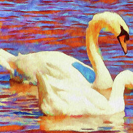 Birds on the Lake by Jeffrey Kolker