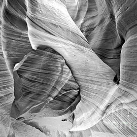 Black An White Arch In The Slot by Adam Jewell