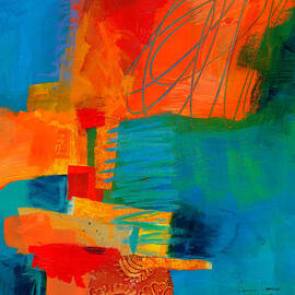 Blue Orange 2 by Jane Davies