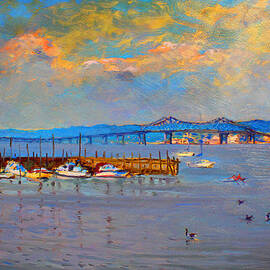 Boats in Piermont harbor NY by Ylli Haruni