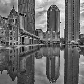 Boston Reflections BW by Susan Candelario