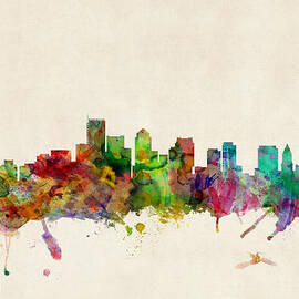 Boston Skyline by Michael Tompsett