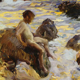 Boy In The Breakers by Joaquin Sorolla y Bastida