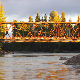 Bridge Over the Bulkley River Telkwa British Columbia by Mary Lee Dereske