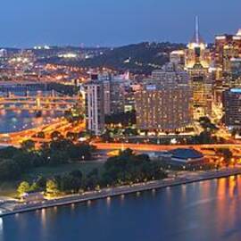 Bridge To The Pittsburgh Skyline by Adam Jewell
