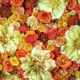 Bright Flower Arrangement, Full Frame by Jonathan Knowles