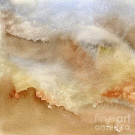 Brown and Blue Abstract Design by Randy M