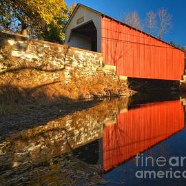 Bucks County 1871 Covered Bridge by Adam Jewell