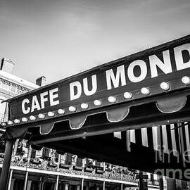 Cafe Du Monde Black and White Picture by Paul Velgos