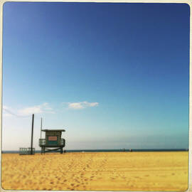 California Lifeguard Tower by Denise Taylor