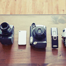 Cameras From All Eras In A Row by William Andrew